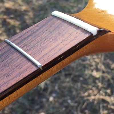 Custom Lefty Aged Loaded Relic Fender Lic. Strat Guitar Neck Amber Nitro Nickel Tuners image 3