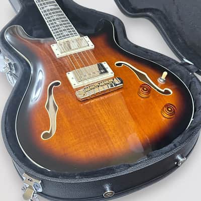 Paul Reed Smith PRS SE Hollowbody II Electric Guitar w/ Case - Black Gold Burst image 10
