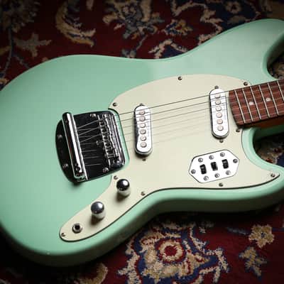 Vintage REVO Series 'Colt' SS Twin Electric Guitar Ventura Green image 3