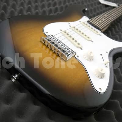Squier by Fender Stratocaster Electric Guitar Pack, Short-Scale - Brown Sunburst image 7