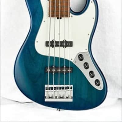 Sadowsky MetroLine 21-Fret Vintage J/J Bass-Red Alder Body-5 String-Bora Blueburst Transparent Satin image 3