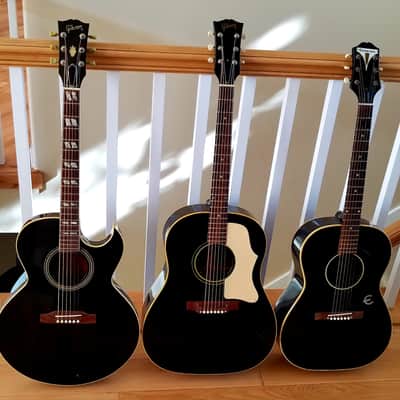1986 Gibson Black Acoustic Guitar Prototype_(Chet Atkins?)_Thin Body_Sharp Cutaway_Original Case image 22