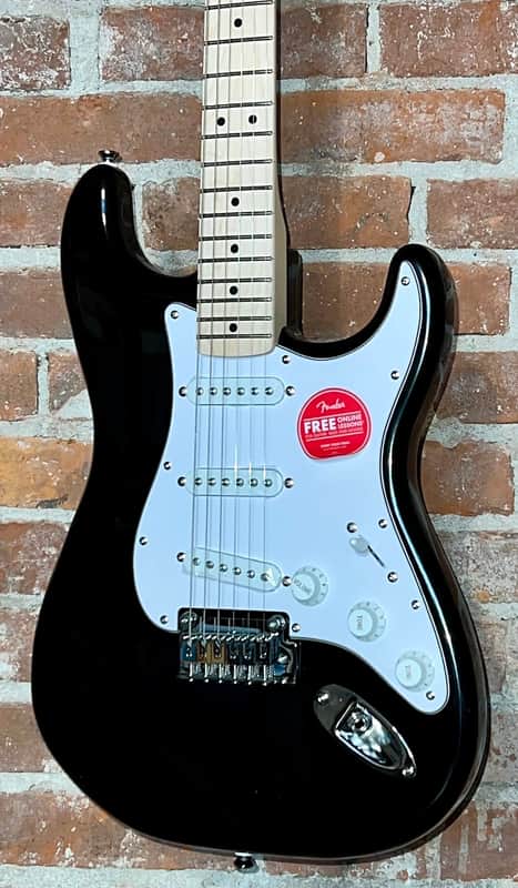 New Squier Affinity Series Stratocaster with Maple Fretboard - Black, Ships Ultra Fast! Will Come Pro Set Up! image 1