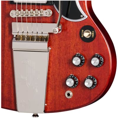 Epiphone IGC 1964 SG Standard Reissue with Maestro Vibrola, Cherry Red, with Case image 3