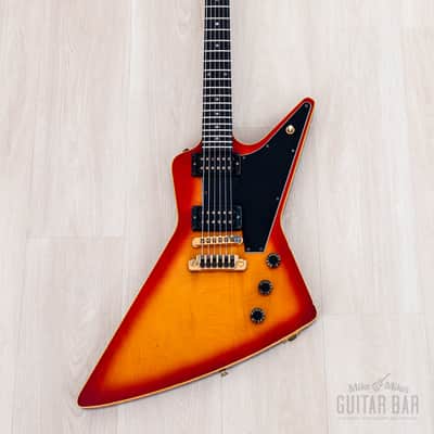 1983 Gibson Explorer E2 CMT Vintage Guitar Cherry Sunburst Flame Top w/ Dirty Fingers, Hangtags & Case image 2