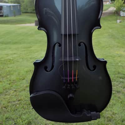 Glasser AEX Carbon Composite Acoustic Electric 4-String Violin 4/4 size 2020s Gun Metal image 21