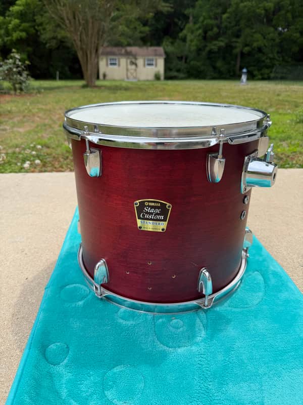 Yamaha 12x14 Stage Custom Standard Mounted Tom 2000s - Red Birch image 1