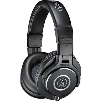 Audio-Technica ATH-M40X Pro DJ Studio Monitoring Headphones with cables image 1