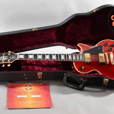 2005 Gibson Custom Shop '57 Les Paul Custom Reissue Faded Cherry OHSC COA image 2