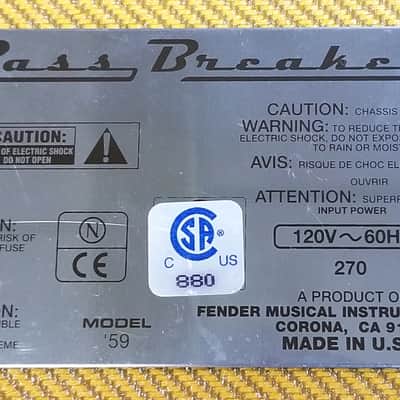 used Fender Bass Breaker Custom Shop 40-Watt 2x12" Combo Amp, Very Good Condition image 4