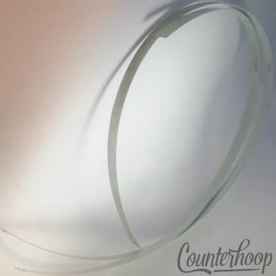 Slingerland WMP White Marine Pearl 18-20"Bass Drum Hoop/Rim Inlay Wrap 61" 60s image 2