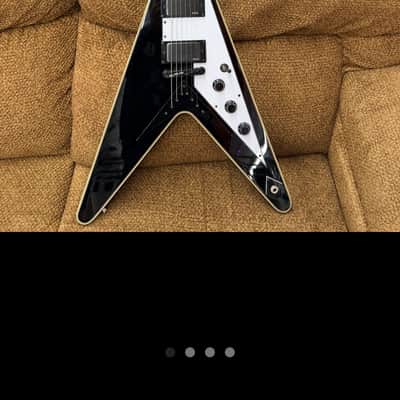 Epiphone Limited Edition Flying V Custom with Block Inlays 2010s - Ebony image 1