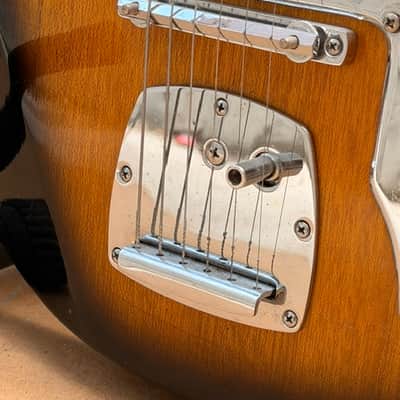 Vintage 1960s Kimberly Solid Offset Body Electric Guitar — Sunburst image 11