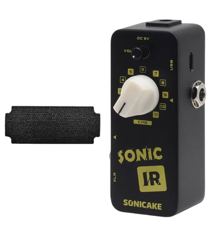 New SONICAKE IR Speaker Cabinet Simulator Guitar Bass Pedal +1PCS Hook and Loop TAPE image 1