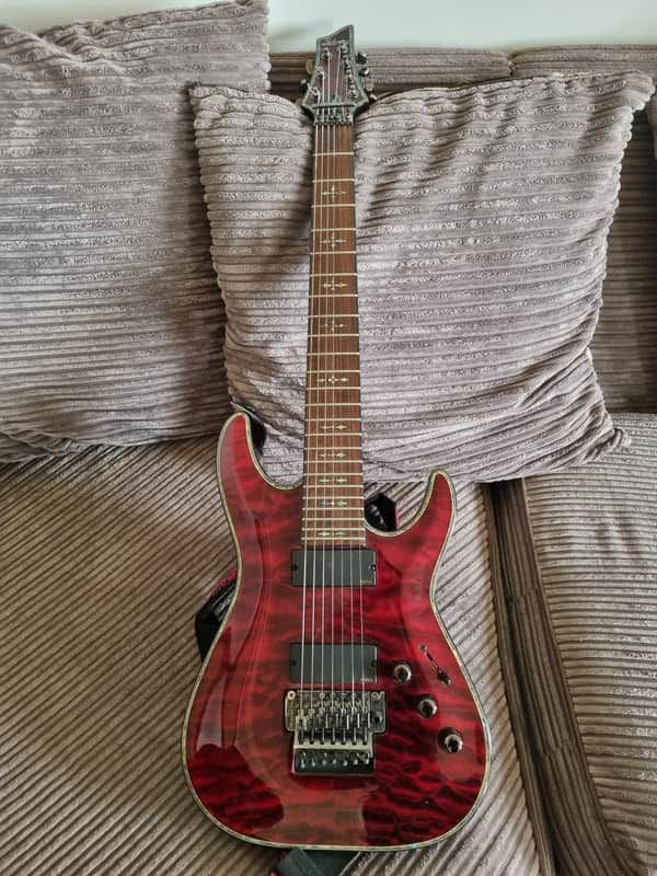 Schecter Hellraiser C-7 FR 2008 - Present - Black Cherry image 1