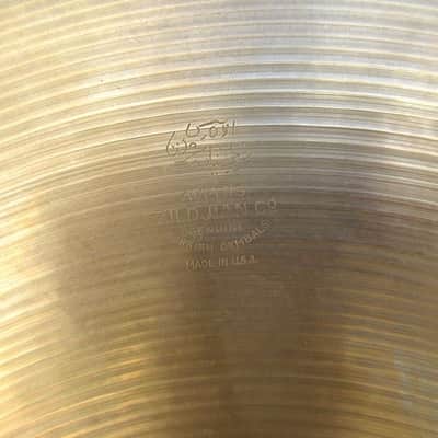 ZILDJIAN A 20” Ride 1960s. (ZIL20LBERT) image 3