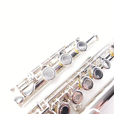 Refurbished++ Di Zhao 701 E Silver Pre-Pro Step Up Flute B Foot Open Hole image 7