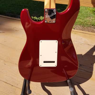 Rare & Limited Lace Sensor Fender  Deluxe American Standard Stratocaster 1989 Red w/ Gig Bag image 10