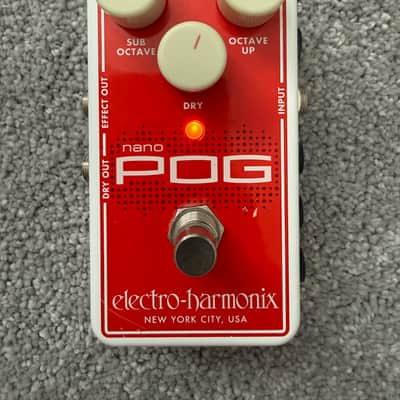 Electro-Harmonix Nano POG Polyphonic Octave Generator 2015 - Present - Red / White image 2
