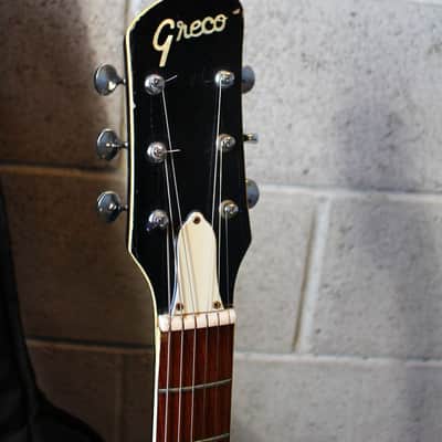 Greco Semi Hollow Body Guitar Black image 8