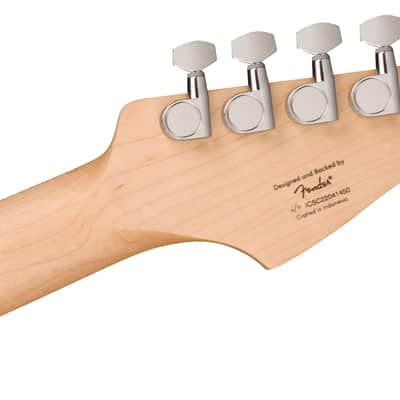 Squier Sonic Stratocaster Left-Handed, Maple Fingerboard, White Pickguard, Black image 6