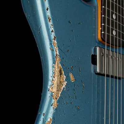 Fender Custom Shop 1966 Stratocaster SH Heavy Relic - Faded Aged Lake Placid Blue #88371 image 10