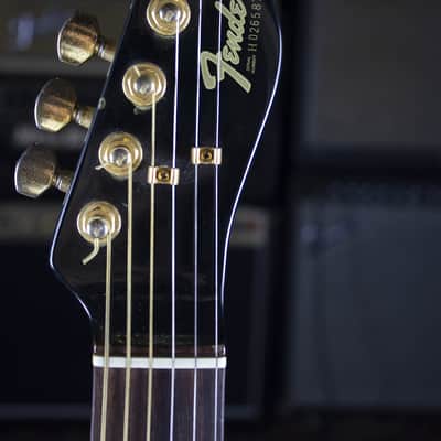 Vintage Rare Japan MIJ Fender Telecaster TLG-80 1988 Black image 3