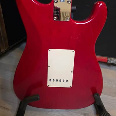 Fender Stratocaster Highway One USA LH Left Hand 2004 - Crimson Red Transparent Nitro Finish American Strat image 13