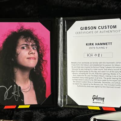 Gibson Kirk Hammett Custom Shop Murphy Lab 1979 Flying V Unplayed image 3