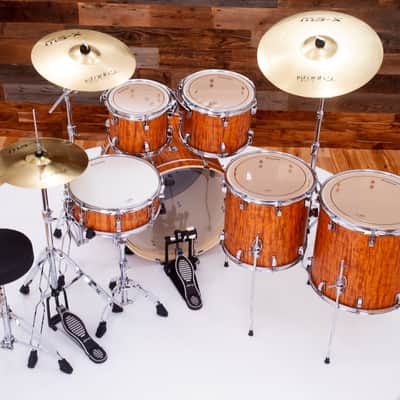 LUDWIG ELEMENT EVOLUTION 6 PIECE DRUM KIT, WITH STANDS AND ISTANBUL CYMBALS, CHERRY image 10