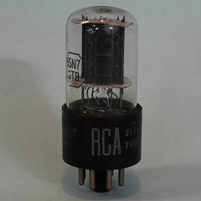 1950s RCA 6SN7GTB Vintage Black Plate USA Tube! T538 image 1