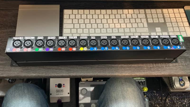 ART P16 Rackmount 16-Channel Balanced XLR Patchbay 2015 - Present - Black image 1