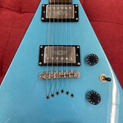 Epiphone Demon V Electric Guitar 2001/2002 - Metallic Blue image 5