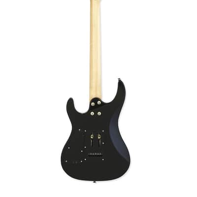 Aria MAC-STD-MBK Pro II Basswood Carved Top Bolt-On Maple Neck 6-String Electric Guitar image 2