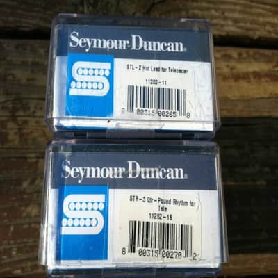 Seymour Duncan STL-2 Hot Lead Bridge & STR-3 Qtr Pound Rhythm Neck Tele Pickups image 3