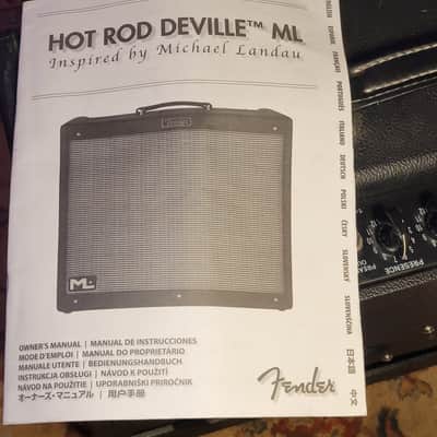 Fender Hot Rod DeVille ML 212 Michael Landau Signature 2-Channel 60-Watt 2x12" Guitar Combo 2015 - Present - Black image 5