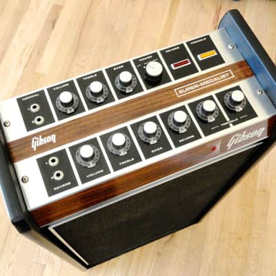 1968 Gibson Super Medalist Vintage 2x12 Tube Amplifier Reverb & Tremolo, Jensen C12N Speakers image 4