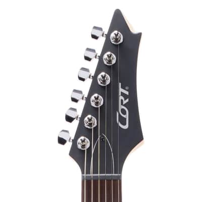Cort X100OPBB Electric Guitar - Open Pore Black Cherry Burst image 6