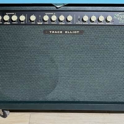 Trace Elliot C50 Speed Twin Combo 1995 - killer combo in Green & Blue Tolex all NOS & never used. image 17