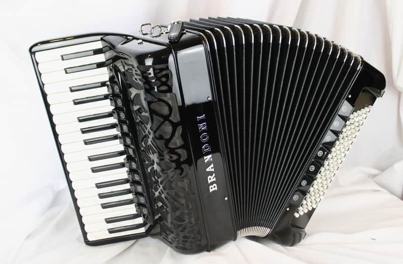 NEW Black Brandoni 68C Classic Piano Accordion LMMM 34 96 image 1
