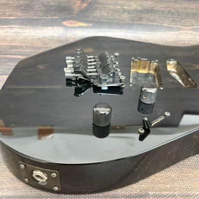 80s KRAMER LK-3 Body Black w/Original Bridge and Plate Made in Japan image 4