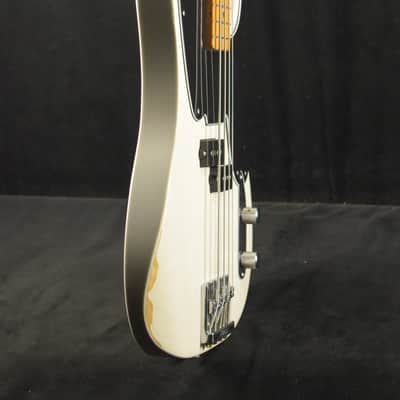 Fender Mike Dirnt Road Worn Precision Bass Maple Fingerboard White Blonde image 5