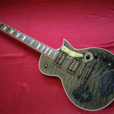 ESP LTD EC-1000 Piezo with Rosewood Fretboard 2017 - See Thru Black image 9