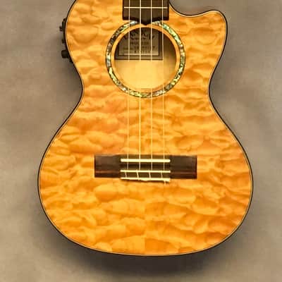 Lanikai QM-NACET Quilted Maple Tenor Ukulele with Electronics