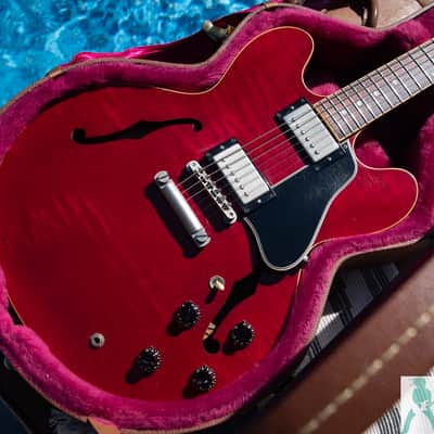 1997 Gibson (Good Wood Years) ES-335 Dot Figured - Cherry Red - Yamano Hand Picked Export - Pro Set Up! (Perfect Frets/Action/Intonation) - Tons of MOJO image 2