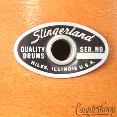 *Slingerland 13x9" Tom Drum 70s Natural Maple Niles Sound King 3-Ply Set-O-Matic image 2