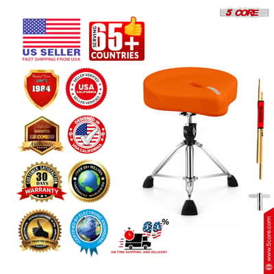 5 Core Drum Throne w 4.5" Padded Stool Adjustable Drummer Chair image 11