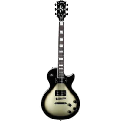 Epiphone Adam Jones 1979 Les Paul Custom Electric Guitar (with Case), Antique Silverburst, with Case image 4