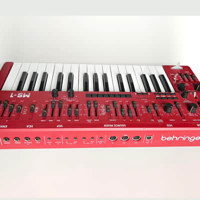 Behringer MS-1 (Red) – Excellent – Mod Grip + Strap + PSU image 4
