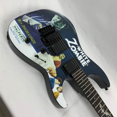 ESP LTD KH-WZ Kirk Hammett White Zombie Black Electric Guitar + Tombstone Case B-Stock - Korea image 12